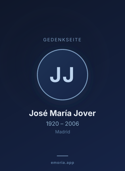 Gedenkportrait von José María Jover