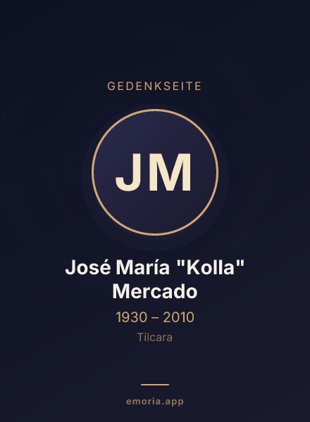 Gedenkportrait von José María "Kolla" Mercado