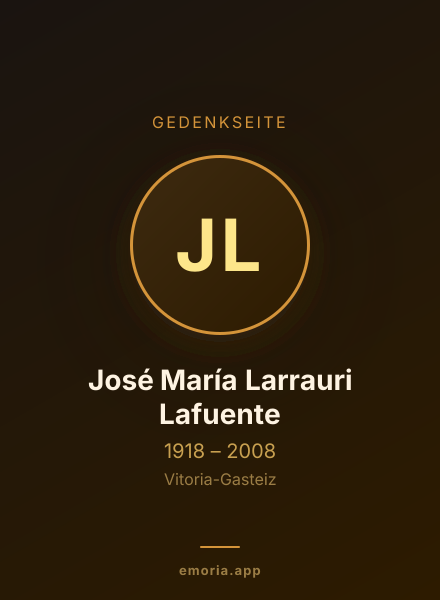 Gedenkportrait von José María Larrauri Lafuente