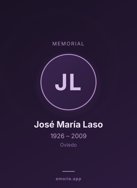 Memorial portrait of José María Laso