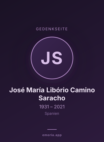 Gedenkportrait von José María Libório Camino Saracho