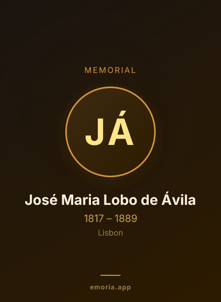Memorial portrait of José Maria Lobo de Ávila