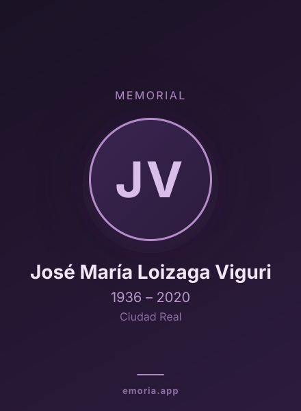 Memorial portrait of José María Loizaga Viguri