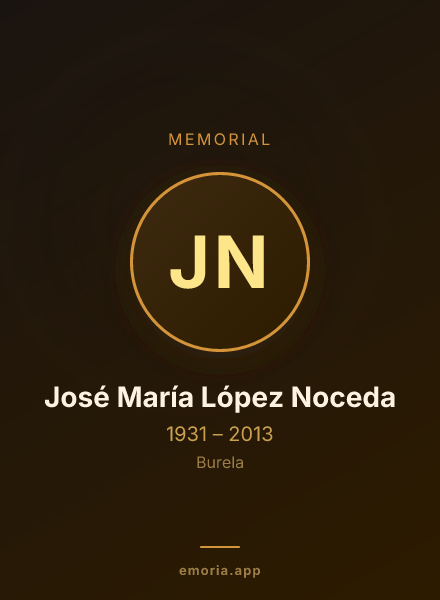 Memorial portrait of José María López Noceda