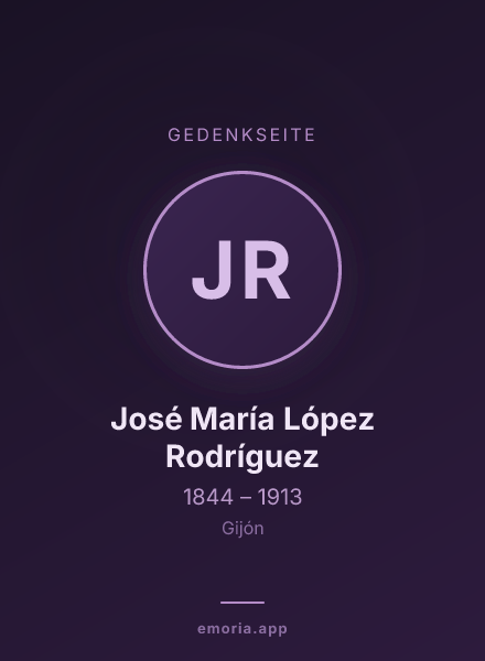 Gedenkportrait von José María López Rodríguez