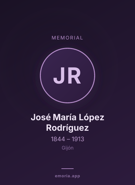 Memorial portrait of José María López Rodríguez