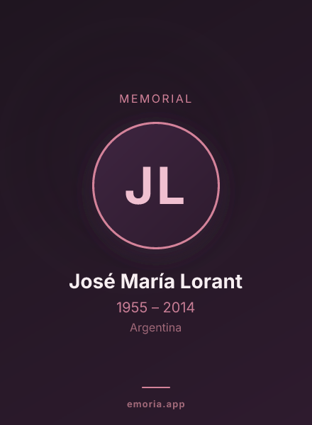 Memorial portrait of José María Lorant