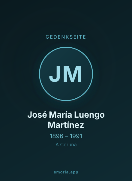 Gedenkportrait von José María Luengo Martínez