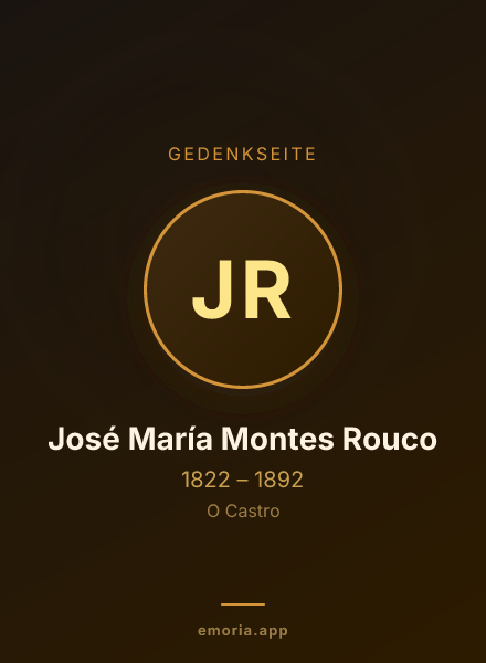Gedenkportrait von José María Montes Rouco