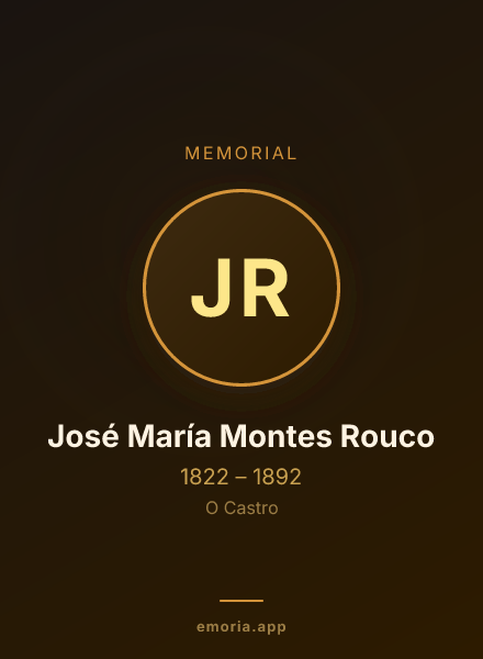 Memorial portrait of José María Montes Rouco