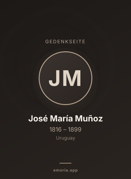 Gedenkportrait von José María Muñoz
