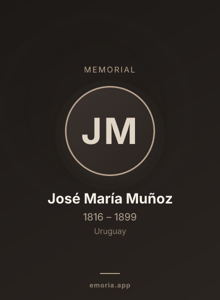 Memorial portrait of José María Muñoz