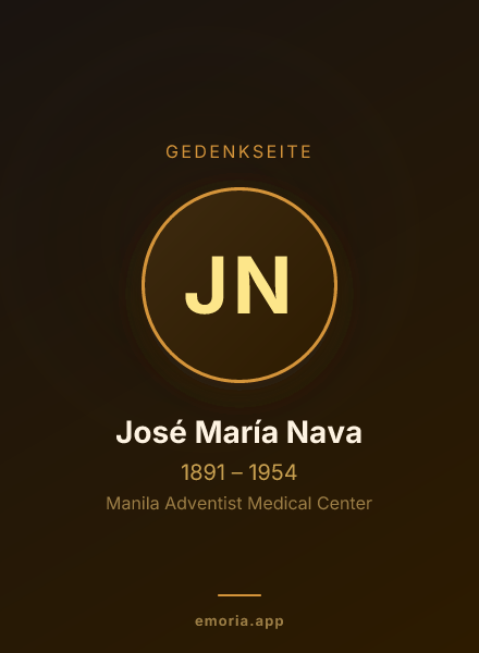 Gedenkportrait von José María Nava