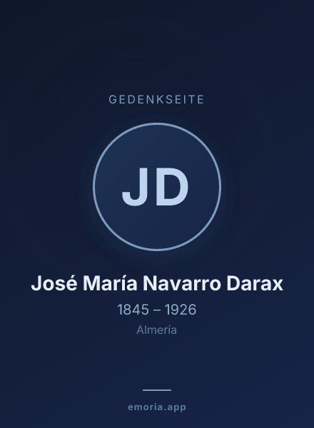 Gedenkportrait von José María Navarro Darax