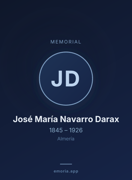 Memorial portrait of José María Navarro Darax