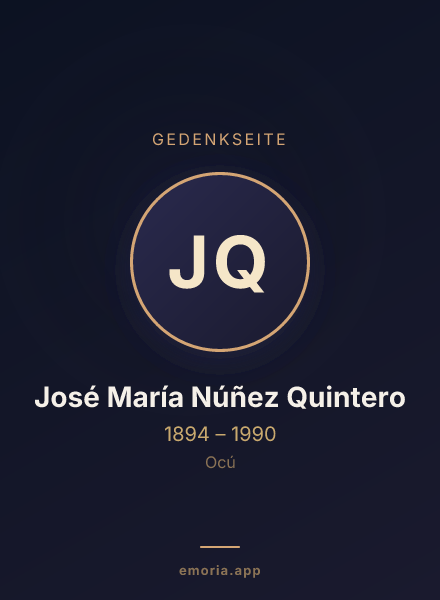 Gedenkportrait von José María Núñez Quintero