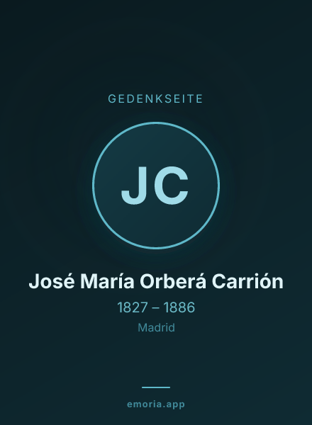 Gedenkportrait von José María Orberá Carrión