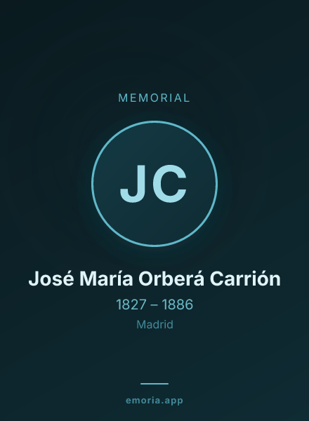 Memorial portrait of José María Orberá Carrión