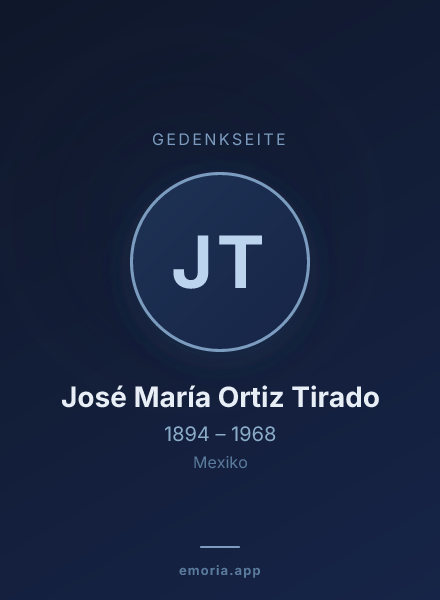 Gedenkportrait von José María Ortiz Tirado