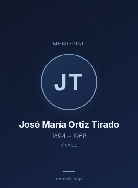 Memorial portrait of José María Ortiz Tirado