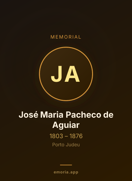 Memorial portrait of José Maria Pacheco de Aguiar