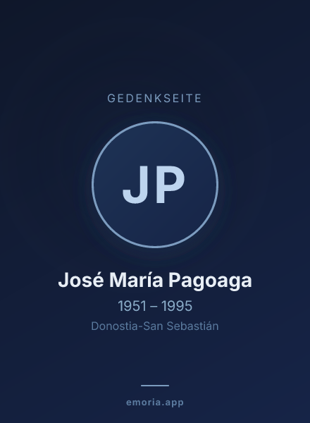 Gedenkportrait von José María Pagoaga