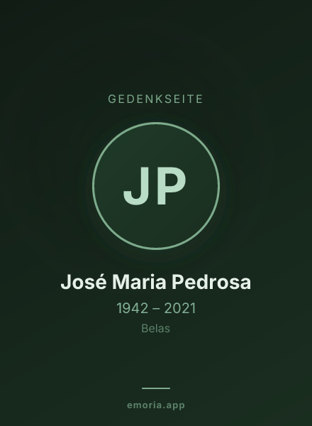 Gedenkportrait von José Maria Pedrosa