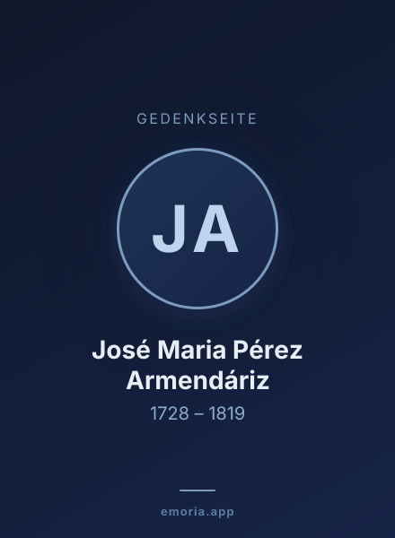 Gedenkportrait von José Maria Pérez Armendáriz
