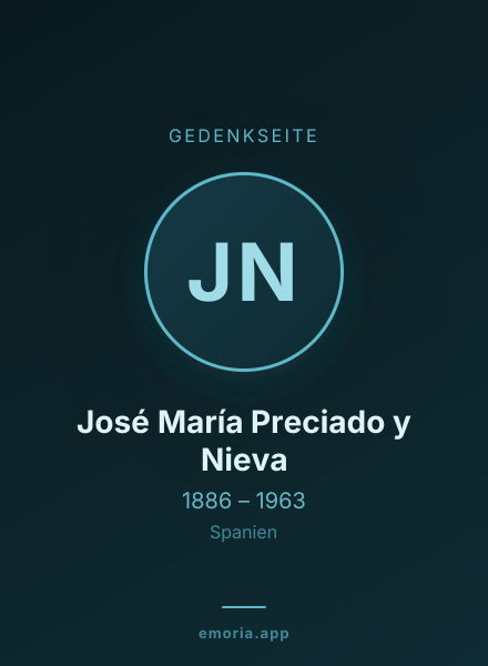 Gedenkportrait von José María Preciado y Nieva