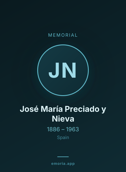 Memorial portrait of José María Preciado y Nieva