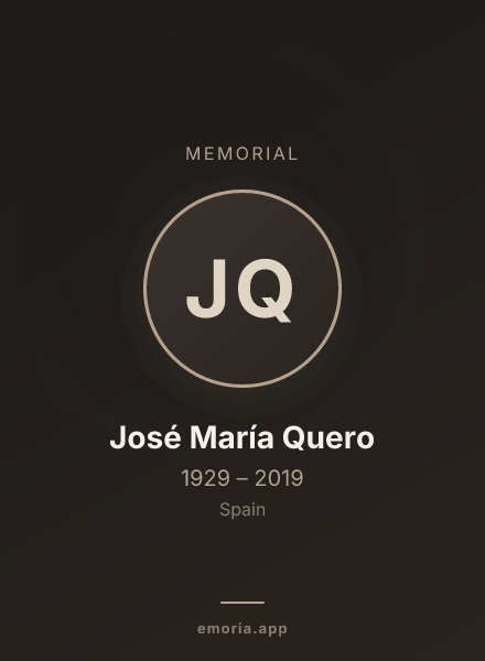 Memorial portrait of José María Quero