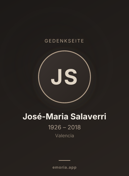 Gedenkportrait von José-Maria Salaverri