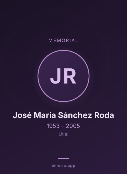 Memorial portrait of José María Sánchez Roda