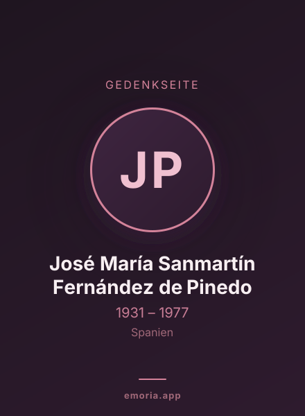 Gedenkportrait von José María Sanmartín Fernández de Pinedo