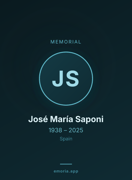 Memorial portrait of José María Saponi