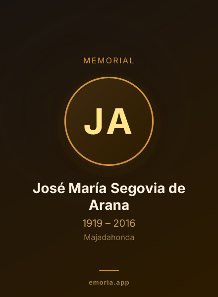 Memorial portrait of José María Segovia de Arana