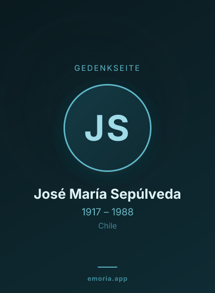 Gedenkportrait von José María Sepúlveda