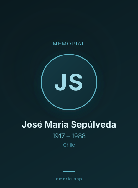 Memorial portrait of José María Sepúlveda