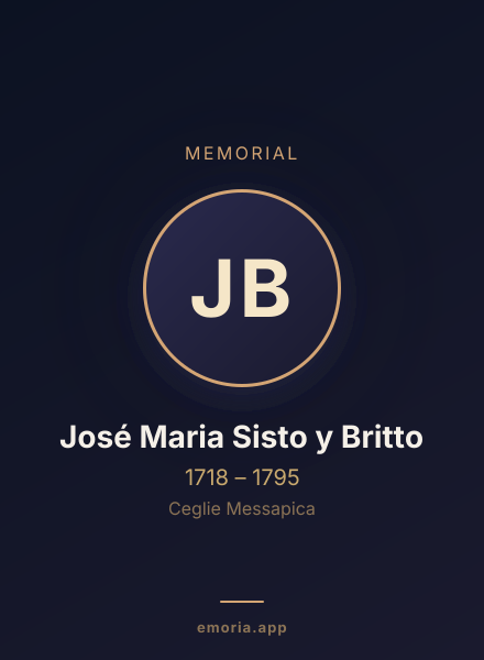 Memorial portrait of José Maria Sisto y Britto