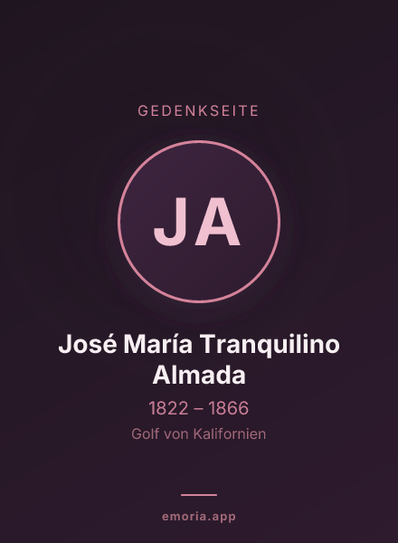 Gedenkportrait von José María Tranquilino Almada
