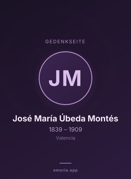 Gedenkportrait von José María Úbeda Montés