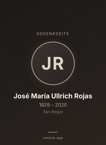 Gedenkportrait von José María Ullrich Rojas