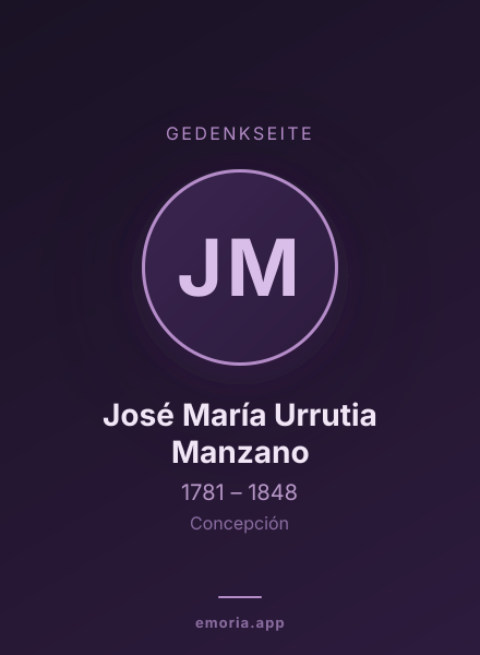 Gedenkportrait von José María Urrutia Manzano