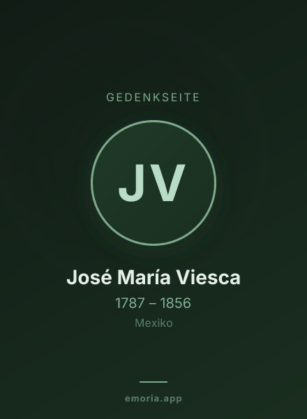 Gedenkportrait von José María Viesca