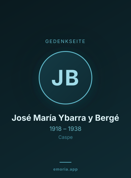 Gedenkportrait von José María Ybarra y Bergé