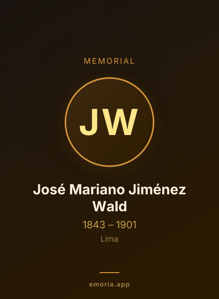Memorial portrait of José Mariano Jiménez Wald