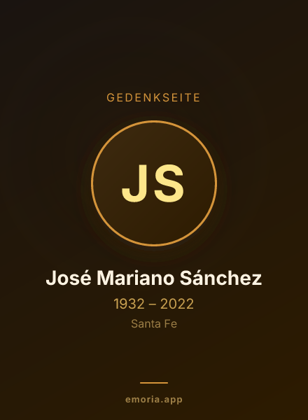Gedenkportrait von José Mariano Sánchez