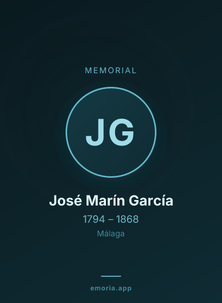 Memorial portrait of José Marín García