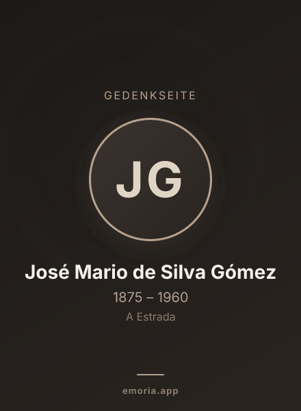 Gedenkportrait von José Mario de Silva Gómez