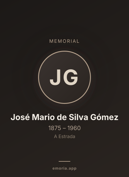 Memorial portrait of José Mario de Silva Gómez